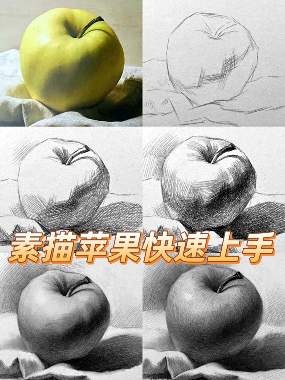 学画素描教程苹果版素描入门基础画步骤教学视频苹果